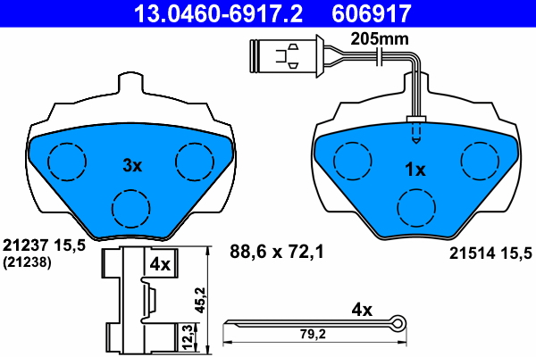 Remblokset ATE 13.0460-6917.2