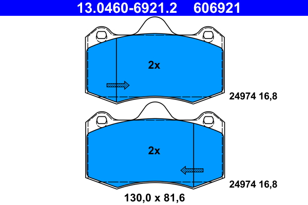 Remblokset ATE 13.0460-6921.2