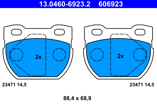 Remblokset ATE 13.0460-6923.2