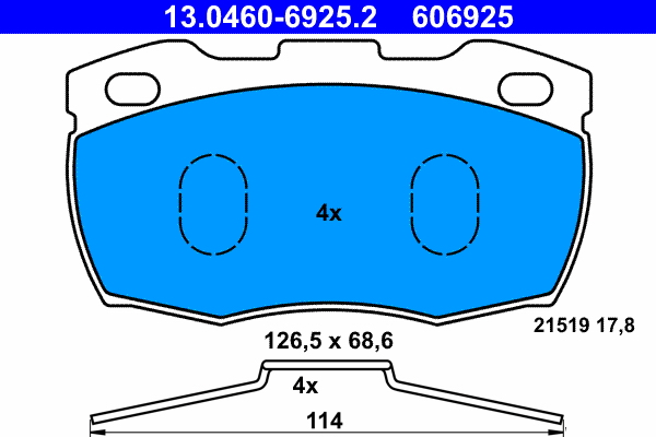 Remblokset ATE 13.0460-6925.2