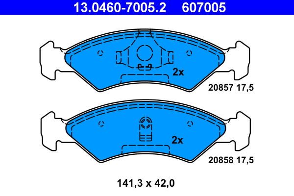 Remblokset ATE 13.0460-7005.2