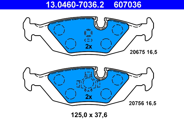 Remblokset ATE 13.0460-7036.2