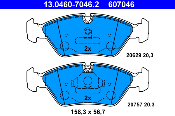 Remblokset ATE 13.0460-7046.2