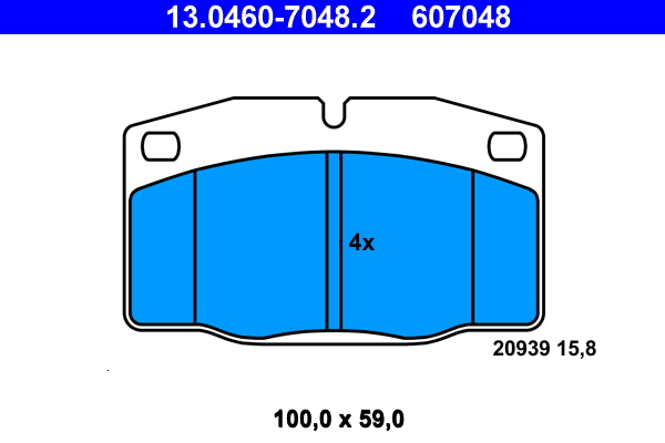 Remblokset ATE 13.0460-7048.2