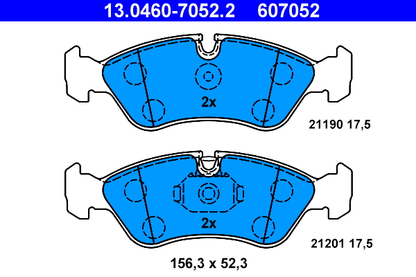 Remblokset ATE 13.0460-7052.2