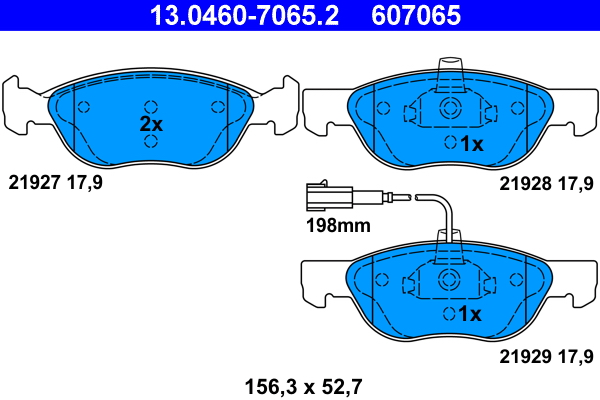 Remblokset ATE 13.0460-7065.2