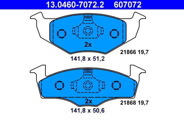 Remblokset ATE 13.0460-7072.2