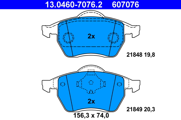 Remblokset ATE 13.0460-7076.2