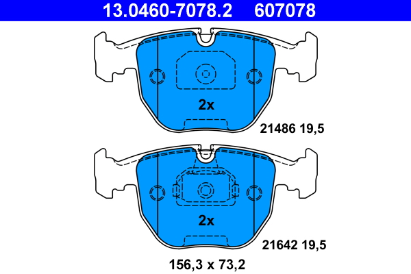 Remblokset ATE 13.0460-7078.2