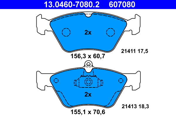 Remblokset ATE 13.0460-7080.2