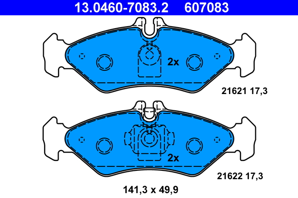 Remblokset ATE 13.0460-7083.2