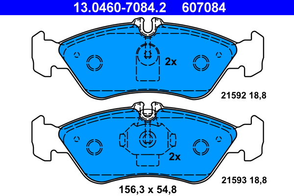 Remblokset ATE 13.0460-7084.2