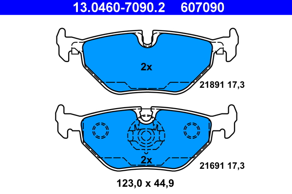 Remblokset ATE 13.0460-7090.2