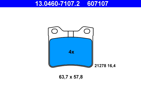 Remblokset ATE 13.0460-7107.2