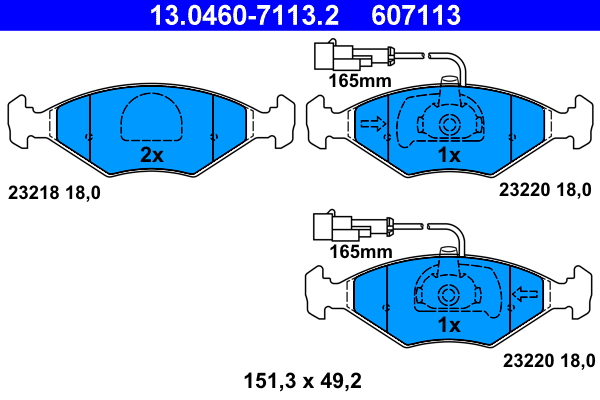 Remblokset ATE 13.0460-7113.2