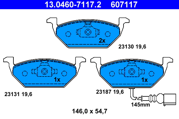 Remblokset ATE 13.0460-7117.2