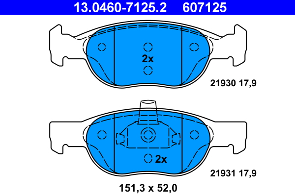 Remblokset ATE 13.0460-7125.2