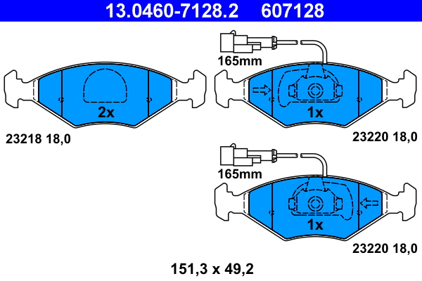 Remblokset ATE 13.0460-7128.2