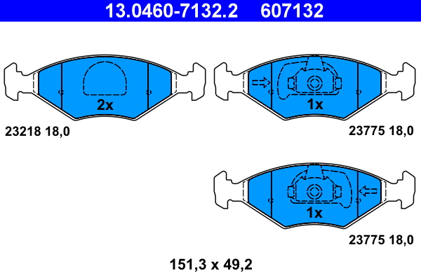 Remblokset ATE 13.0460-7132.2