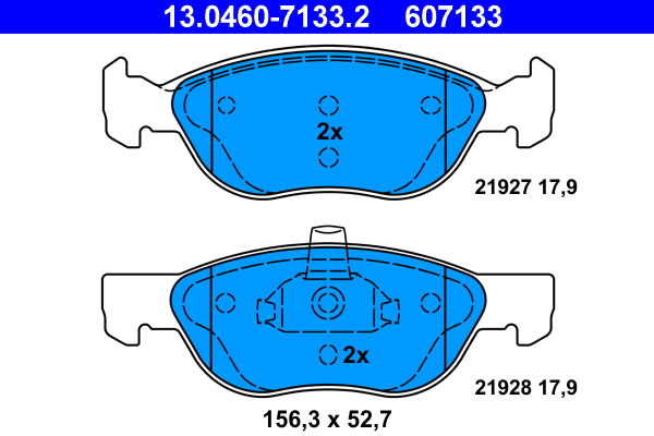 Remblokset ATE 13.0460-7133.2