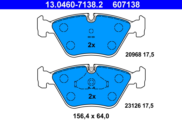 Remblokset ATE 13.0460-7138.2