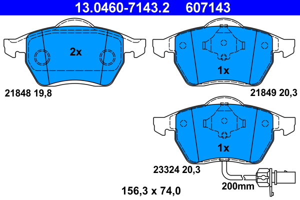 Remblokset ATE 13.0460-7143.2