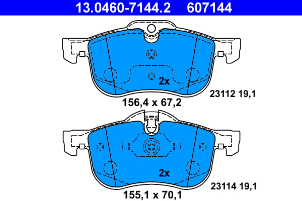 Remblokset ATE 13.0460-7144.2