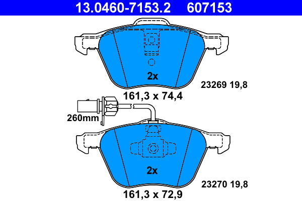 Remblokset ATE 13.0460-7153.2