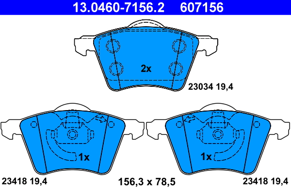 Remblokset ATE 13.0460-7156.2