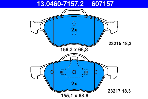 Remblokset ATE 13.0460-7157.2