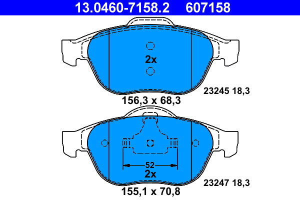 Remblokset ATE 13.0460-7158.2