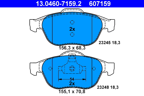 Remblokset ATE 13.0460-7159.2