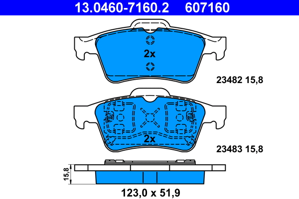 Remblokset ATE 13.0460-7160.2