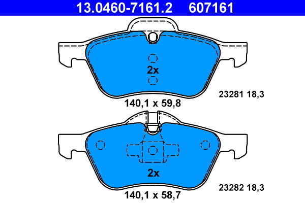 Remblokset ATE 13.0460-7161.2