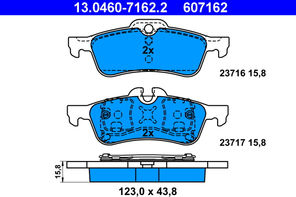 Remblokset ATE 13.0460-7162.2