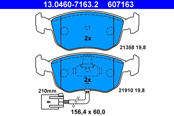 Remblokset ATE 13.0460-7163.2