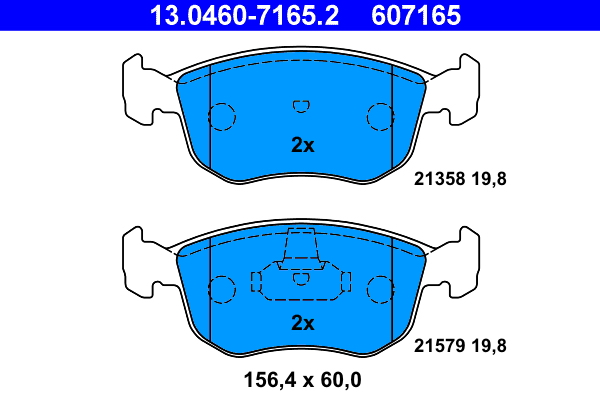 Remblokset ATE 13.0460-7165.2