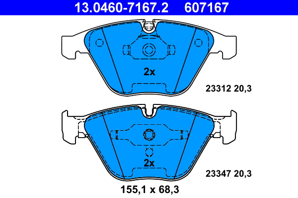 Remblokset ATE 13.0460-7167.2