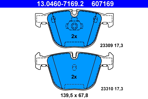 Remblokset ATE 13.0460-7169.2