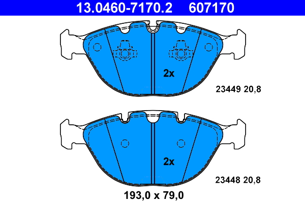 Remblokset ATE 13.0460-7170.2