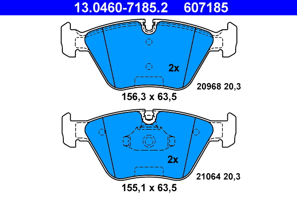 Remblokset ATE 13.0460-7185.2