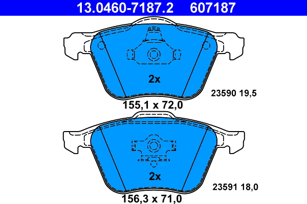 Remblokset ATE 13.0460-7187.2