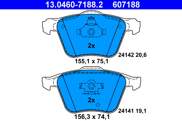 Remblokset ATE 13.0460-7188.2