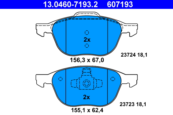 Remblokset ATE 13.0460-7193.2