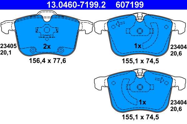 Remblokset ATE 13.0460-7199.2