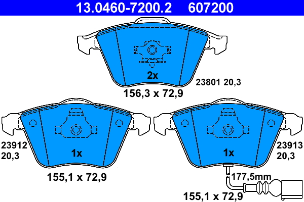 Remblokset ATE 13.0460-7200.2