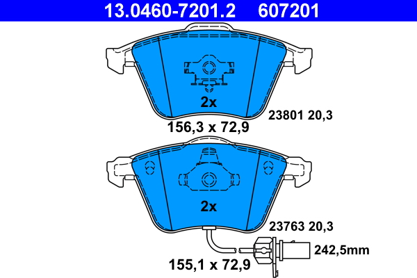 Remblokset ATE 13.0460-7201.2