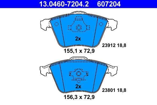 Remblokset ATE 13.0460-7204.2