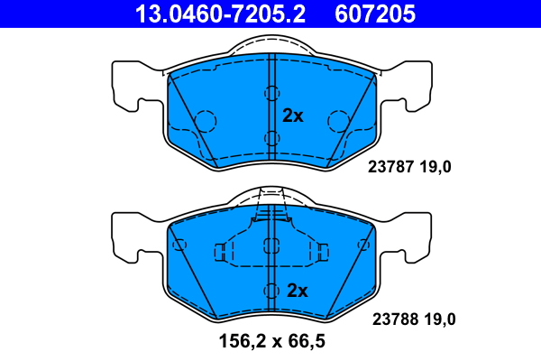 Remblokset ATE 13.0460-7205.2