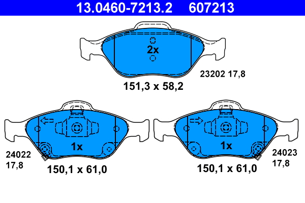 Remblokset ATE 13.0460-7213.2